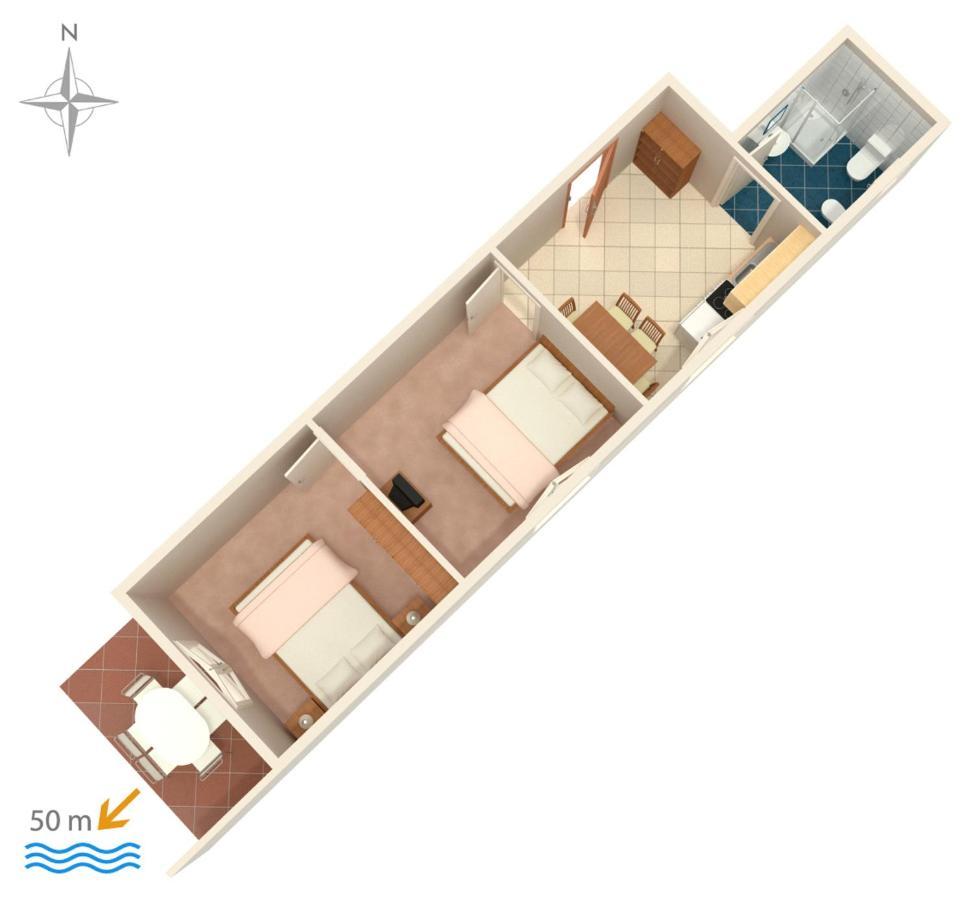 Apartment Zubovici 4125B 外观 照片
